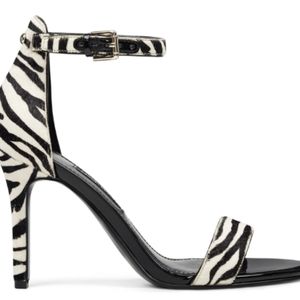Nine West "Mana" Zebra Ankle Strap Sandals